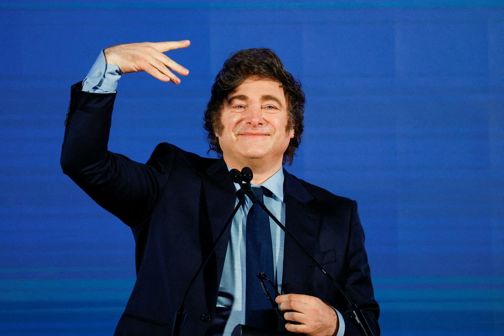 Presidente da Argentina, Javier Milei. — Foto: Ciro De Luca/ Reuters
