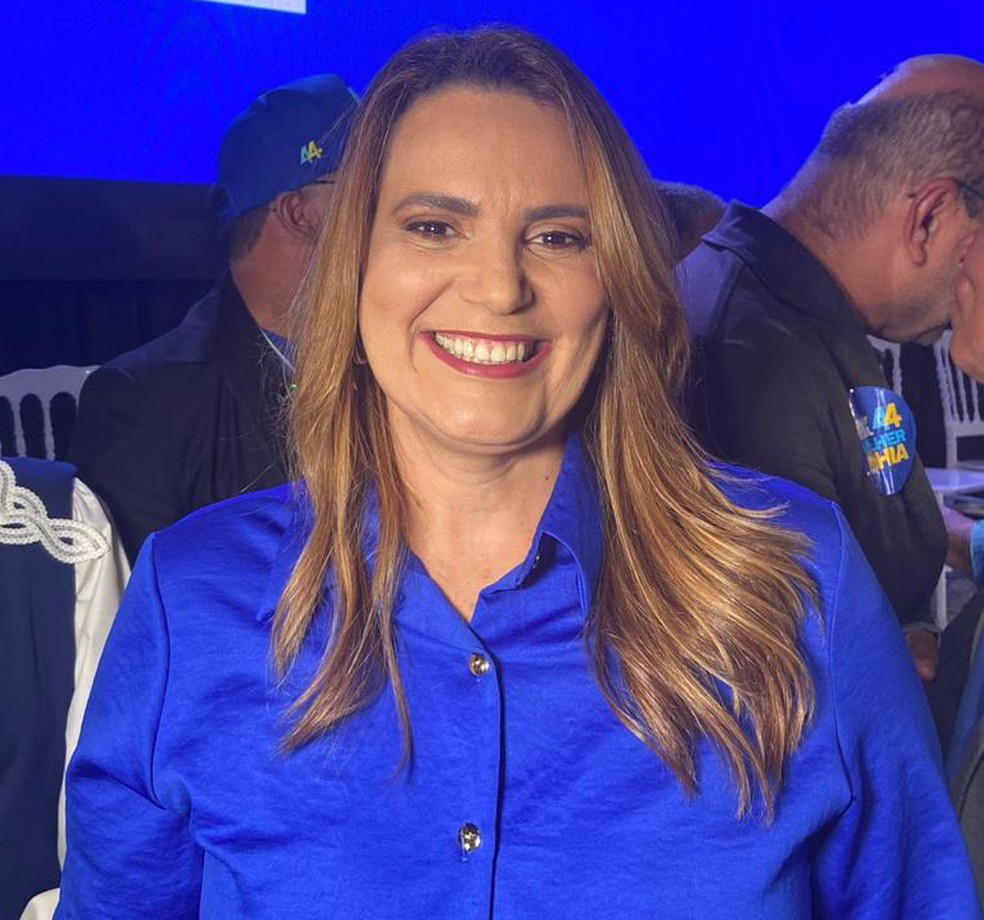 Sheila Lemos, candidata a prefeita em Vitória da Conquista, no sudoeste da Bahia — Foto: Santiago Neto