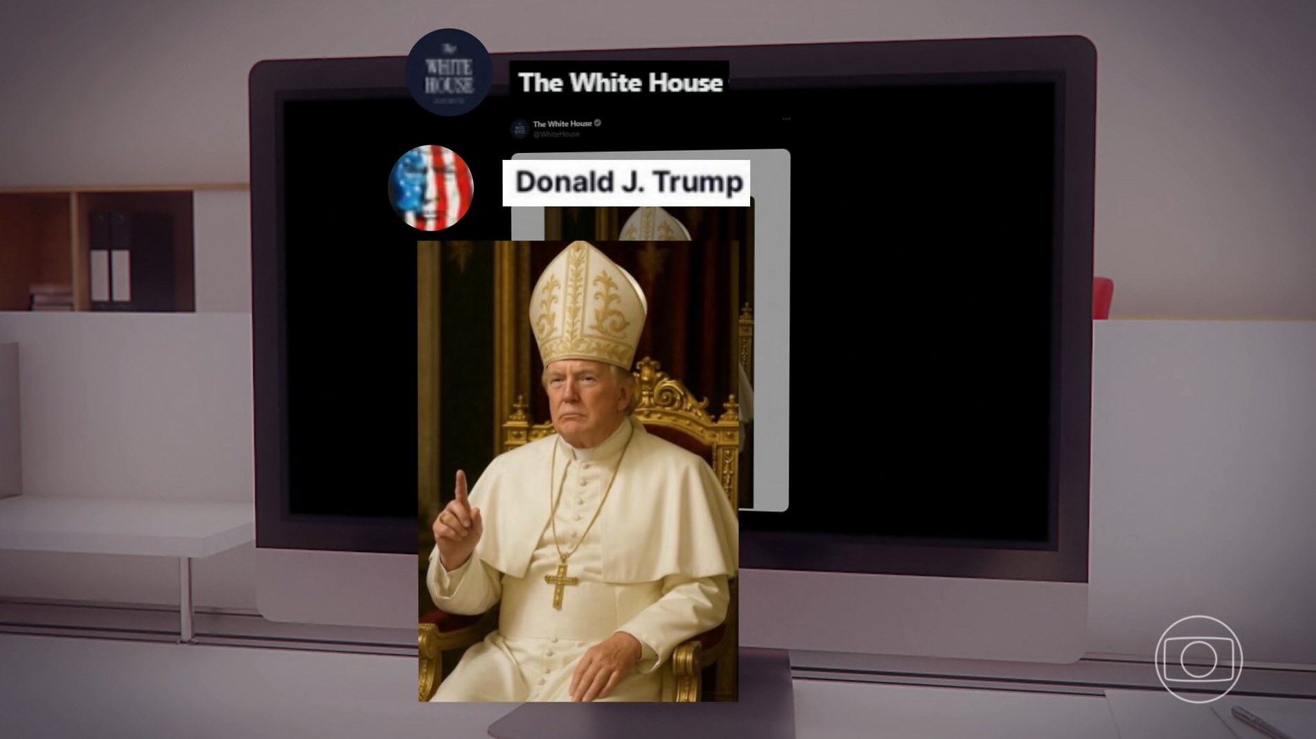 Casa Branca publica foto de Trump como Papa
