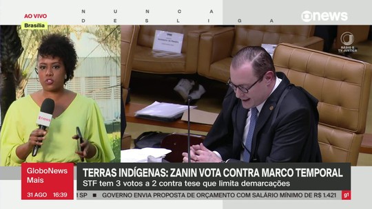 Zanin vota contra o marco temporal - Programa: GloboNews Mais 