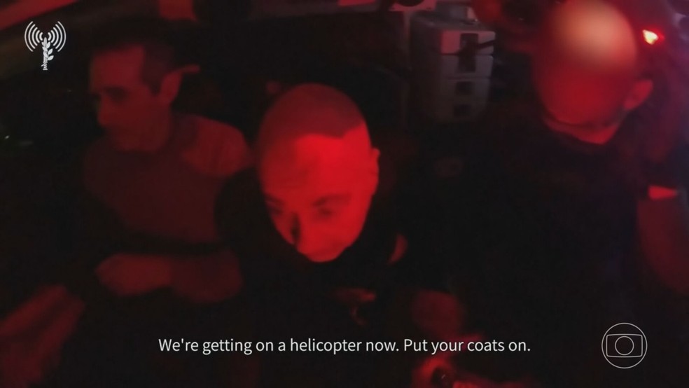 Soldados israelenses resgatam 2 ref&eacute;ns que estavam em poder do Hamas desde outubro de 2023 &mdash; Foto: Reprodu&ccedil;&atilde;o/TV Globo