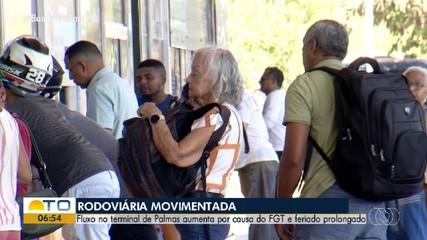 Fluxo no terminal de Palmas aumenta por causa do FGT e feriado prolongado