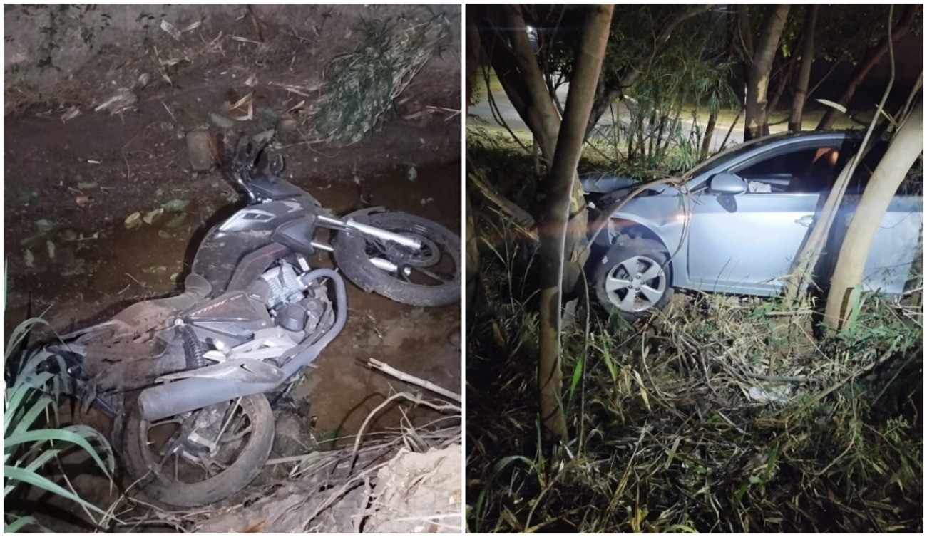 Motociclista fica em estado grave ao ser arrastado por carro por 2 quarteirões e ser arremessado em córrego em SP