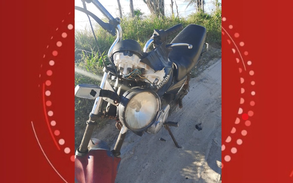 Motociclista perdeu dentes após colidir motocicleta em cerca em Conceição do Coité