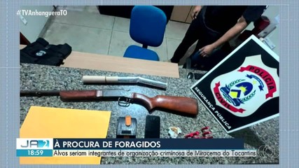 Investigação aponta que foragidos de Miracema pertencem a organização criminosa