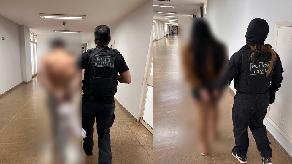 Casal foi preso no Distrito Federal na última sexta-feira (13); eles usavam imagem de menina do Espírito Santo que tinha câncer para fazer arrecadações falsas — Foto: Divulgação/ Polícia Civil do ES