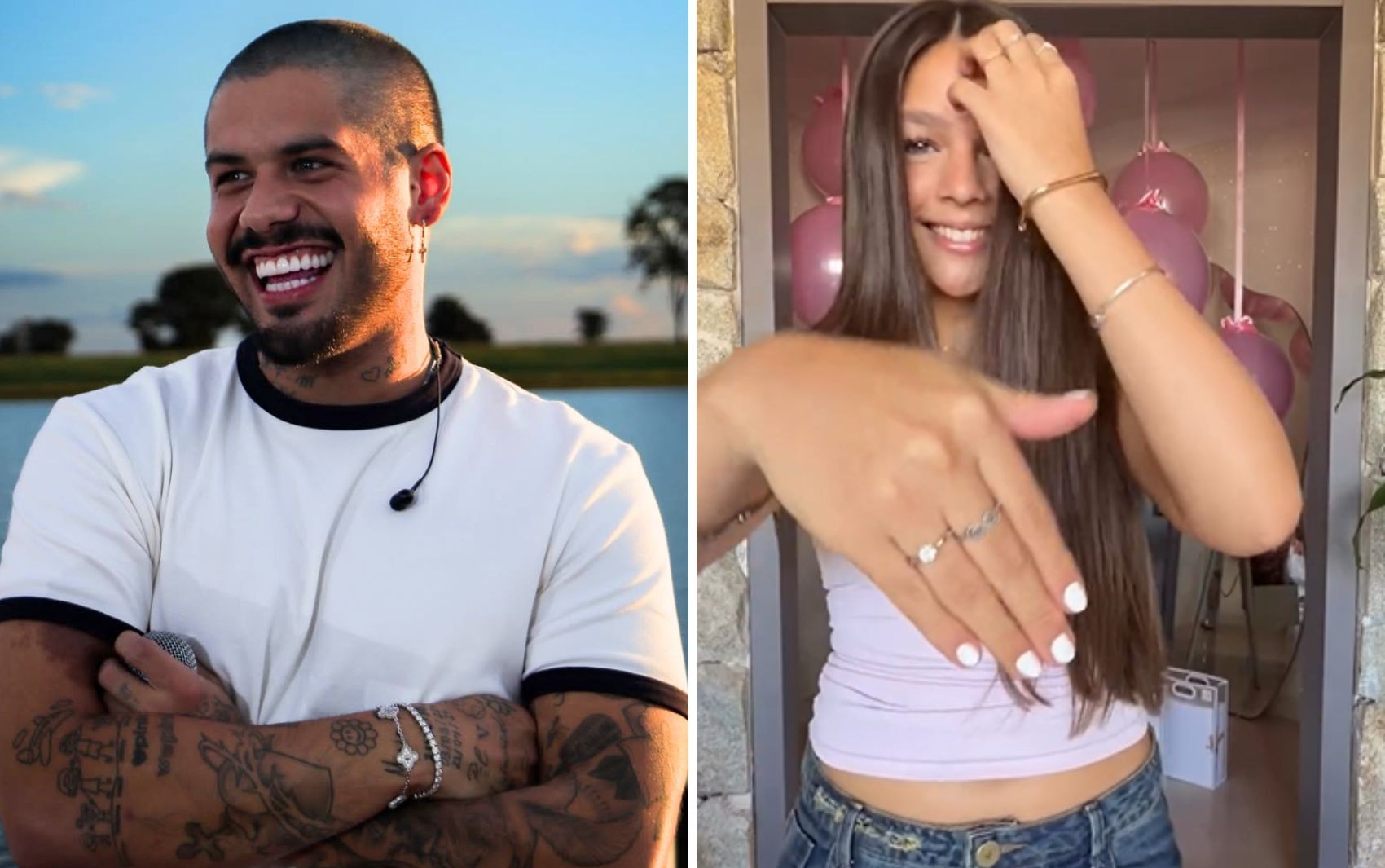 Zé Felipe presenteia sobrinha com anel de diamante por aniversário de 15 anos: ‘Não aceite menos que isso’