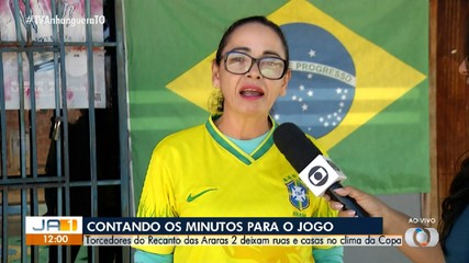 Palmenses contam os minutos para o jogo do Brasil