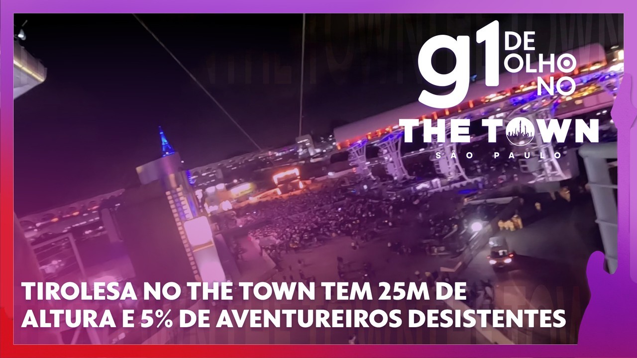Tirolesa no The Town tem 25m de altura, 220 metros de extensão e 5% de 'aventureiros' desistentes 