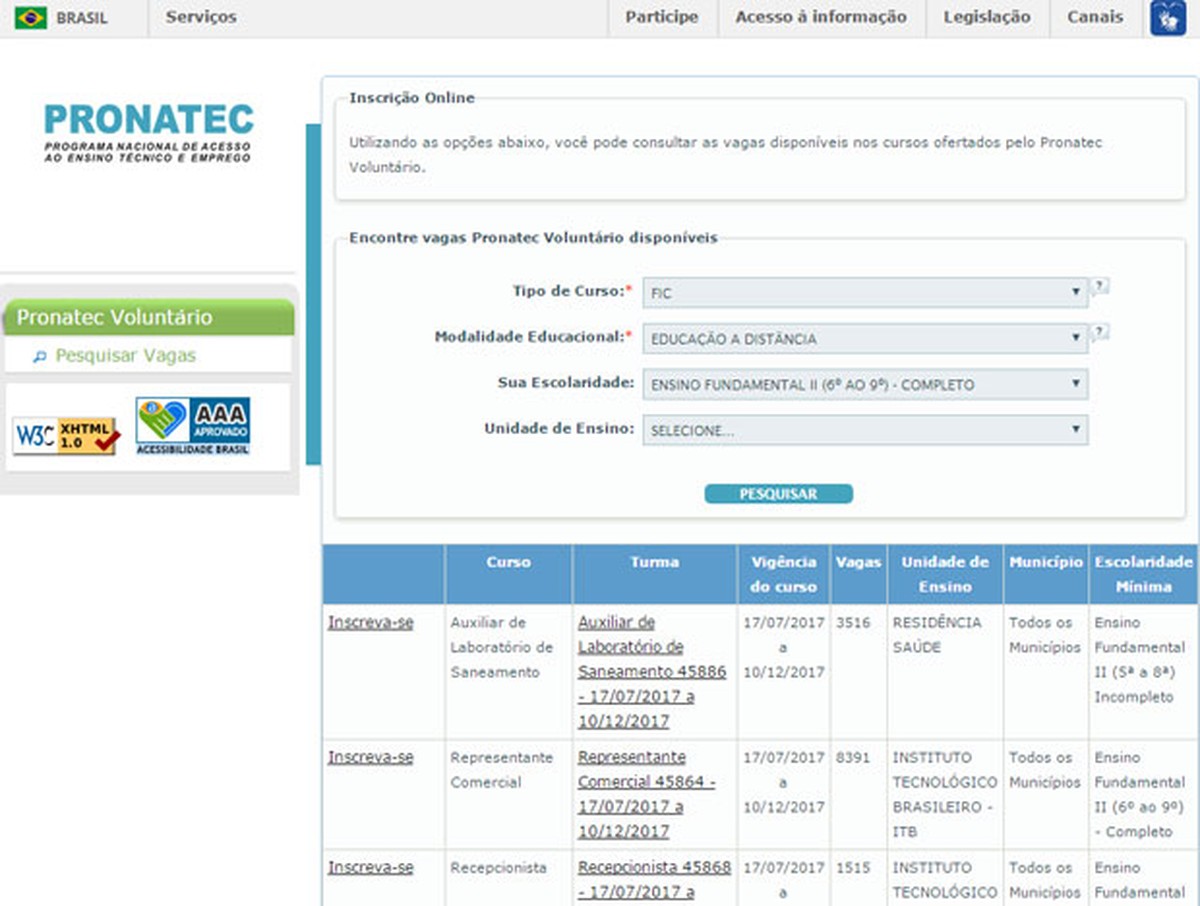 MEC abre inscrição para vagas gratuitas em cursos a distância do ...