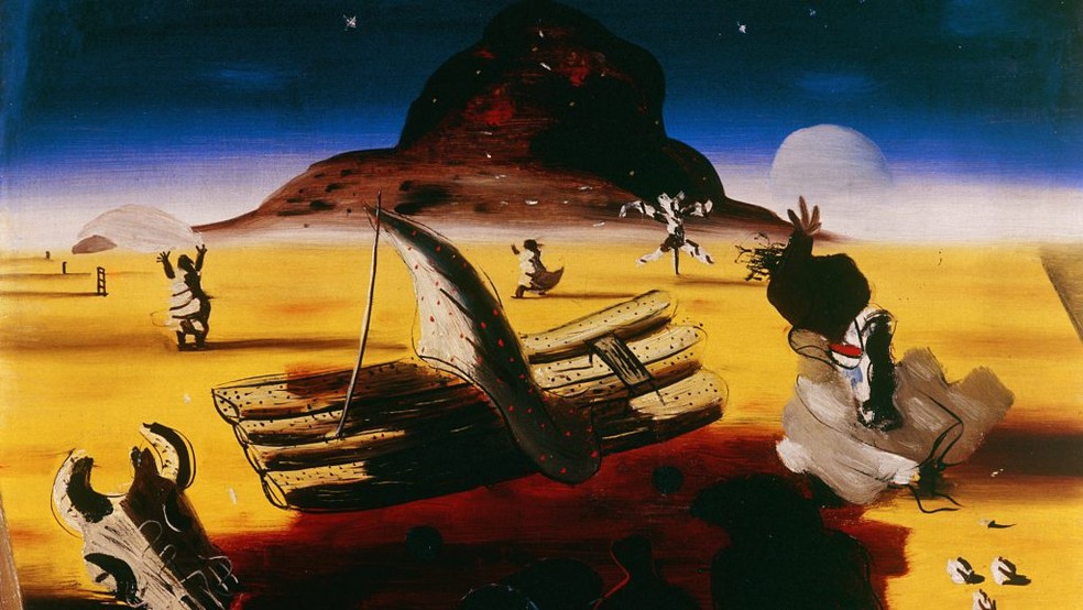 Jangada e Carcaça (1940), de Candido Portinari — Foto: Divulgação CCBB