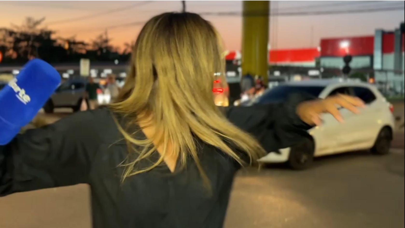 Repórter se assusta ao presenciar batida enquanto gravava matéria sobre outro acidente em Porto Velho