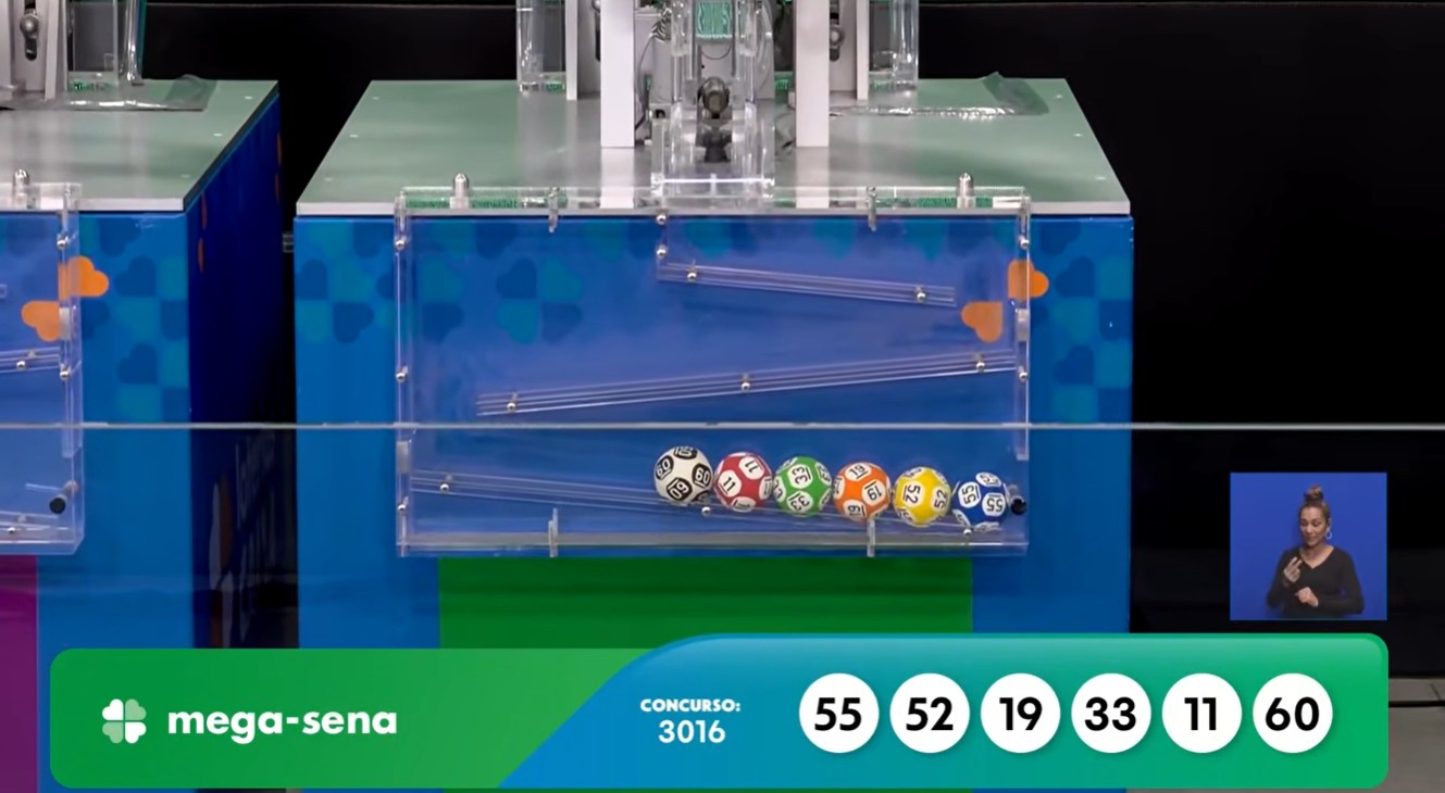 Mega-Sena, concurso 3016: confira os números sorteados