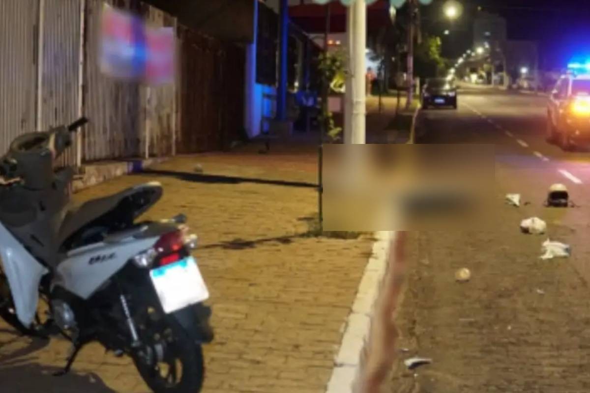 Jovem de 19 anos morre após perder controle de moto e bater em poste em Rondonópolis (MT)