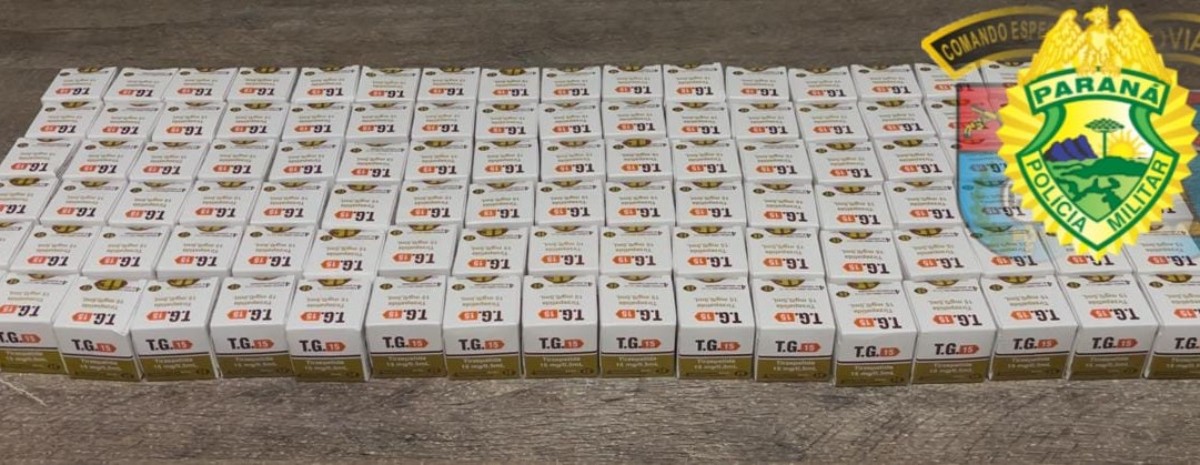 Motorista é abordado no PR por mexer no celular enquanto dirigia, e policiais encontram carga ilegal de tirzepatida