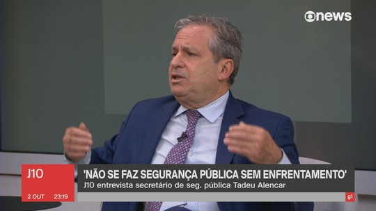 Tadeu Alencar: ‘Não se faz segurança pública sem enfrentamento’ - Programa: Jornal das Dez 