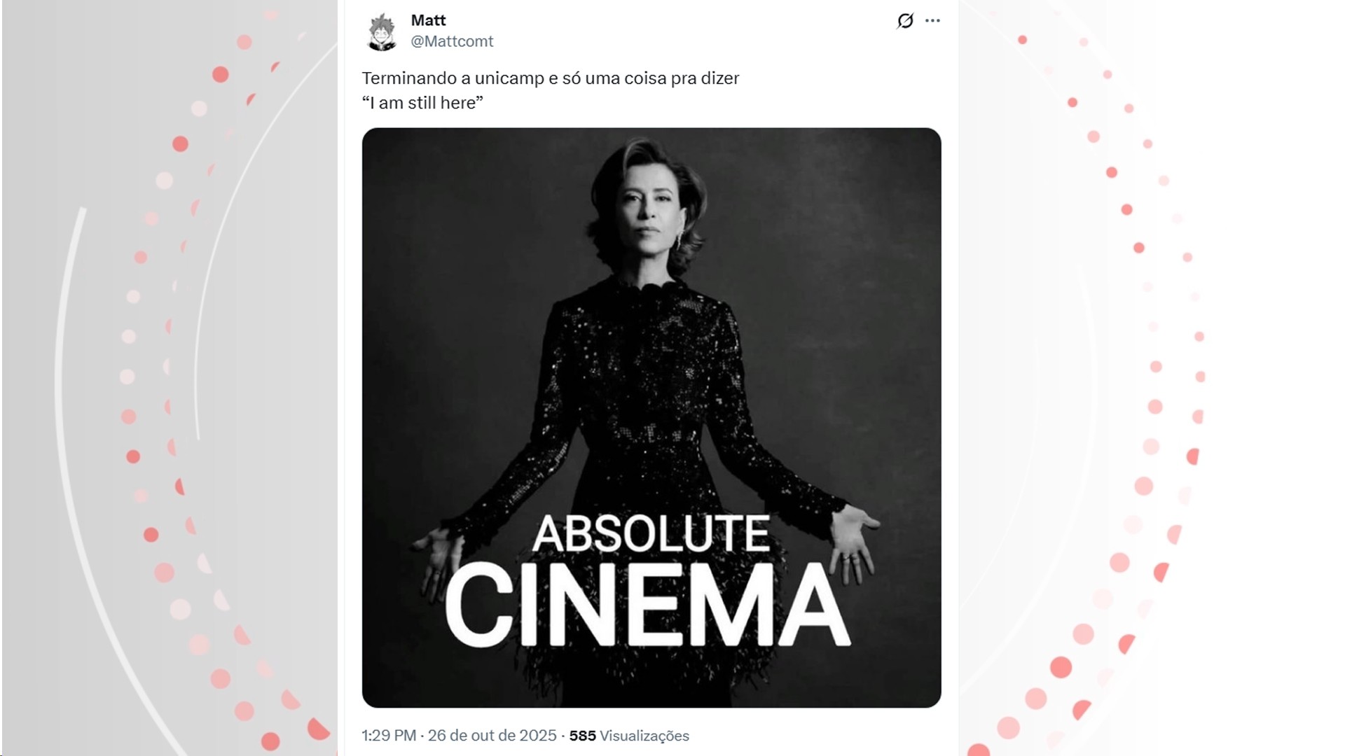 Unicamp 2026: questões sobre 'Ainda Estou Aqui' e Nazaré Tedesco rendem memes nas redes