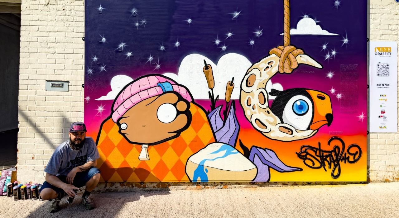 Grafiteiro usa impressora 3D e faz mural sensorial para cegos no interior de SP: 'Sentir a arte'