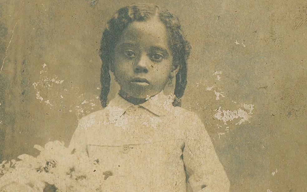 Abdias Nascimento aos 4 anos, em Franca, SP. Foto de 1918. — Foto: Acervo Abdias Nascimento/ IPEAFRO