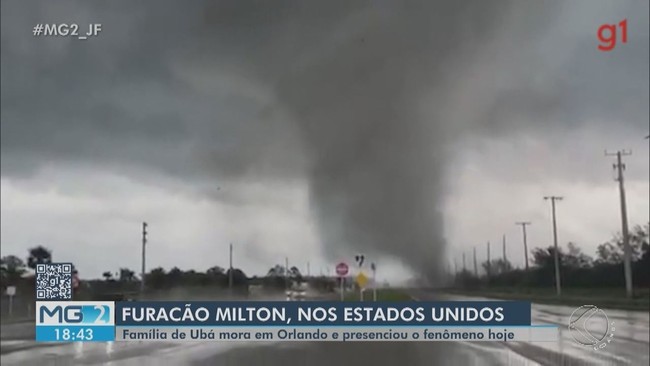 Família mineira relata como enfrentou passagem do furacão Milton nos EUA