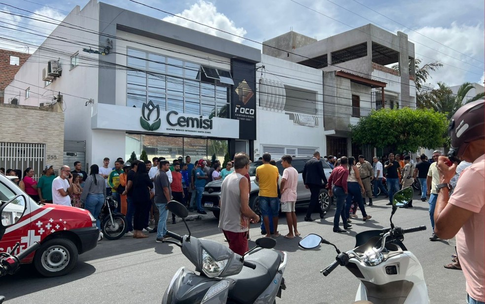 Crime aconteceu na rua Bailon Lopes Carneiro, no centro da cidade. — Foto: Brigada Águia Resgate