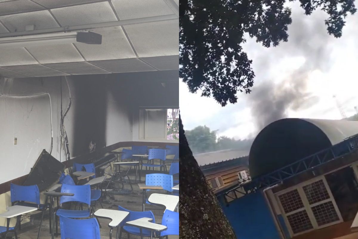 VÍDEO: Universidade Federal pega fogo em Campo Grande