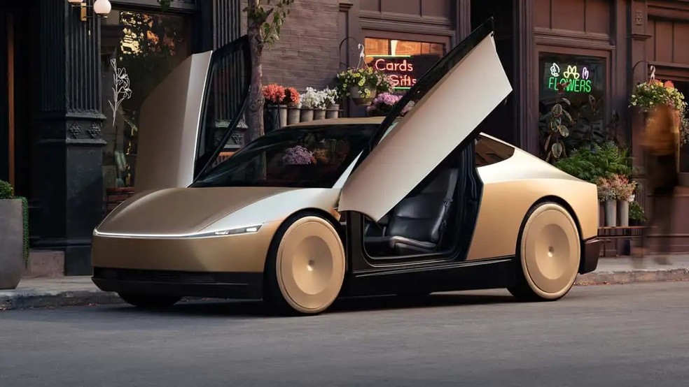 Tesla Cybercab — Foto: Divulgação / Tesla