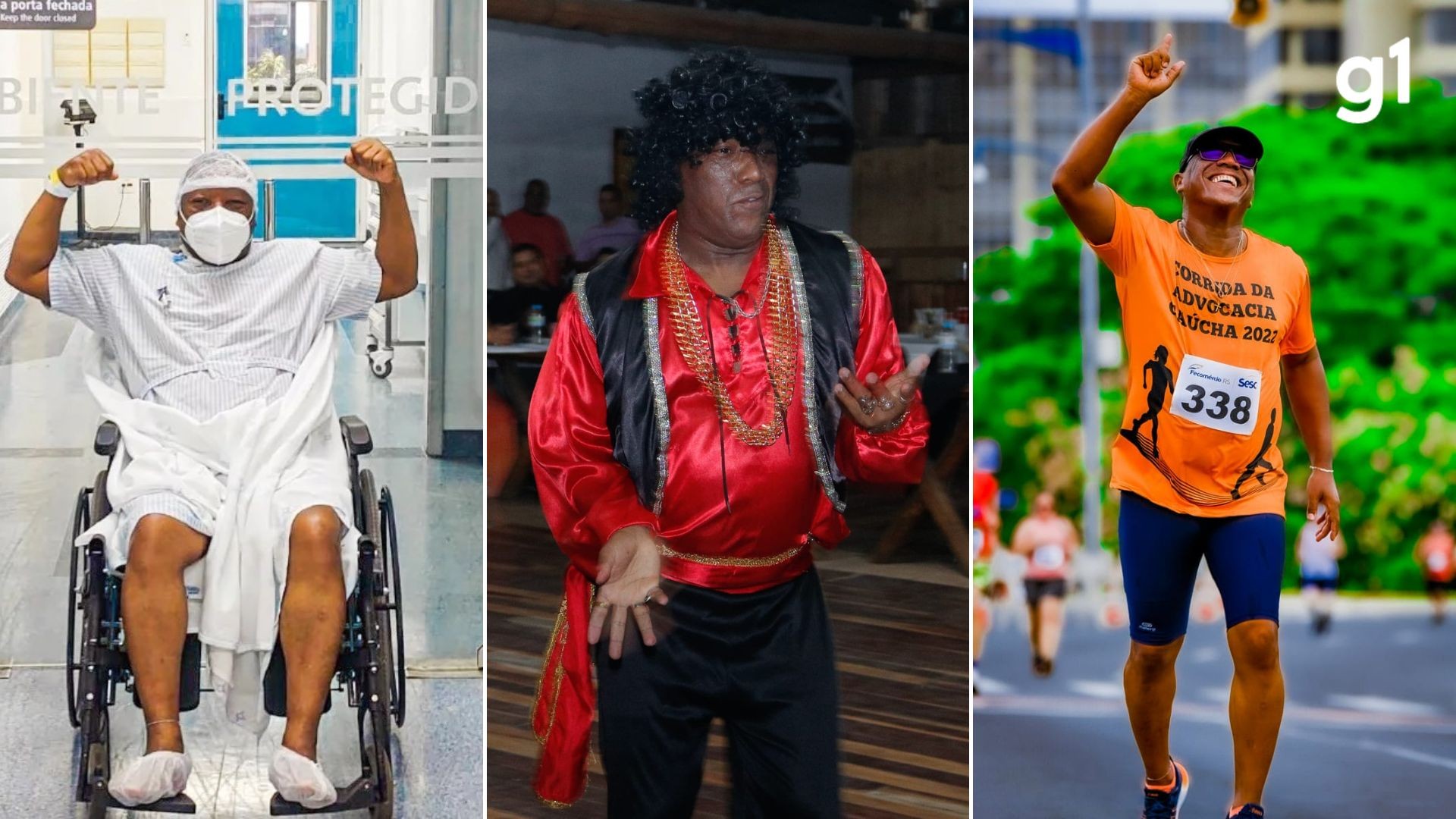 Policial aposentado que venceu câncer leva alegria a idosos como cover de Sidney Magal e se prepara para competição de triatlo 