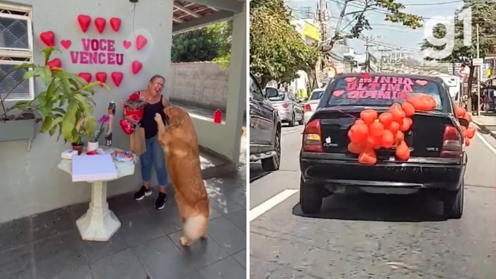 Mulher com câncer faz 'buzinaço' para comemorar última sessão de quimioterapia: 'Uma vitória'; veja VÍDEO