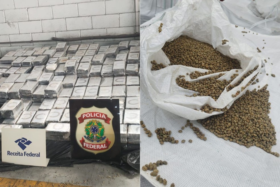 Receita Federal encontra 380 kg de cocaína escondida em carga de café no  Porto de Santos, SP | Porto Mar | G1