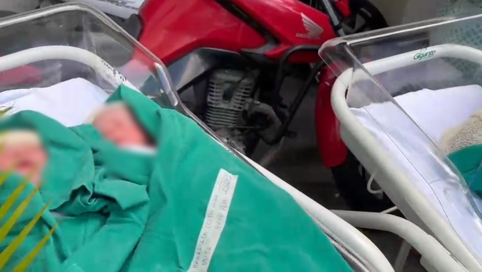 Bebês são resgatados de hospital em chamas em Fortaleza — Foto: TV Verdes Mares/Reprodução