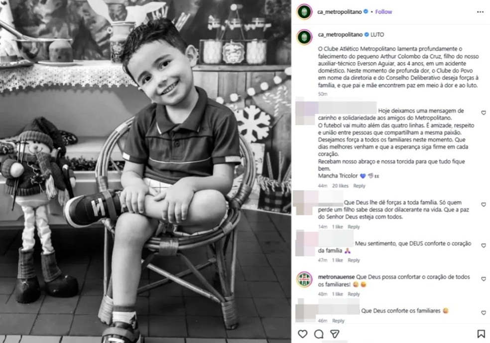 Menino de 4 anos morre após queda de janela em hotel de Blumenau — Foto: Reprodução/ca_metropolitano