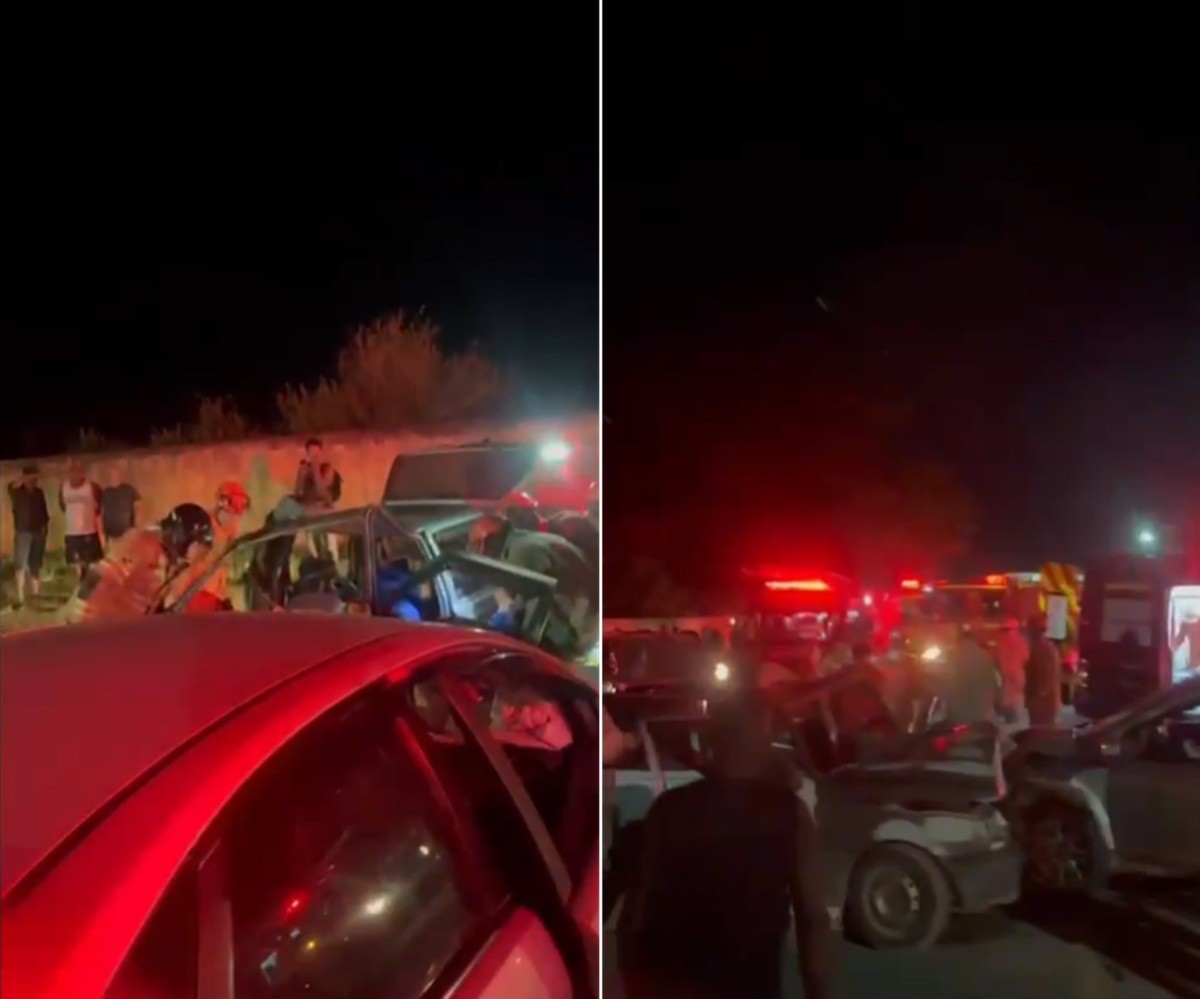 Acidente com três carros deixa um morto e dois feridos na RJ-216, em Campos