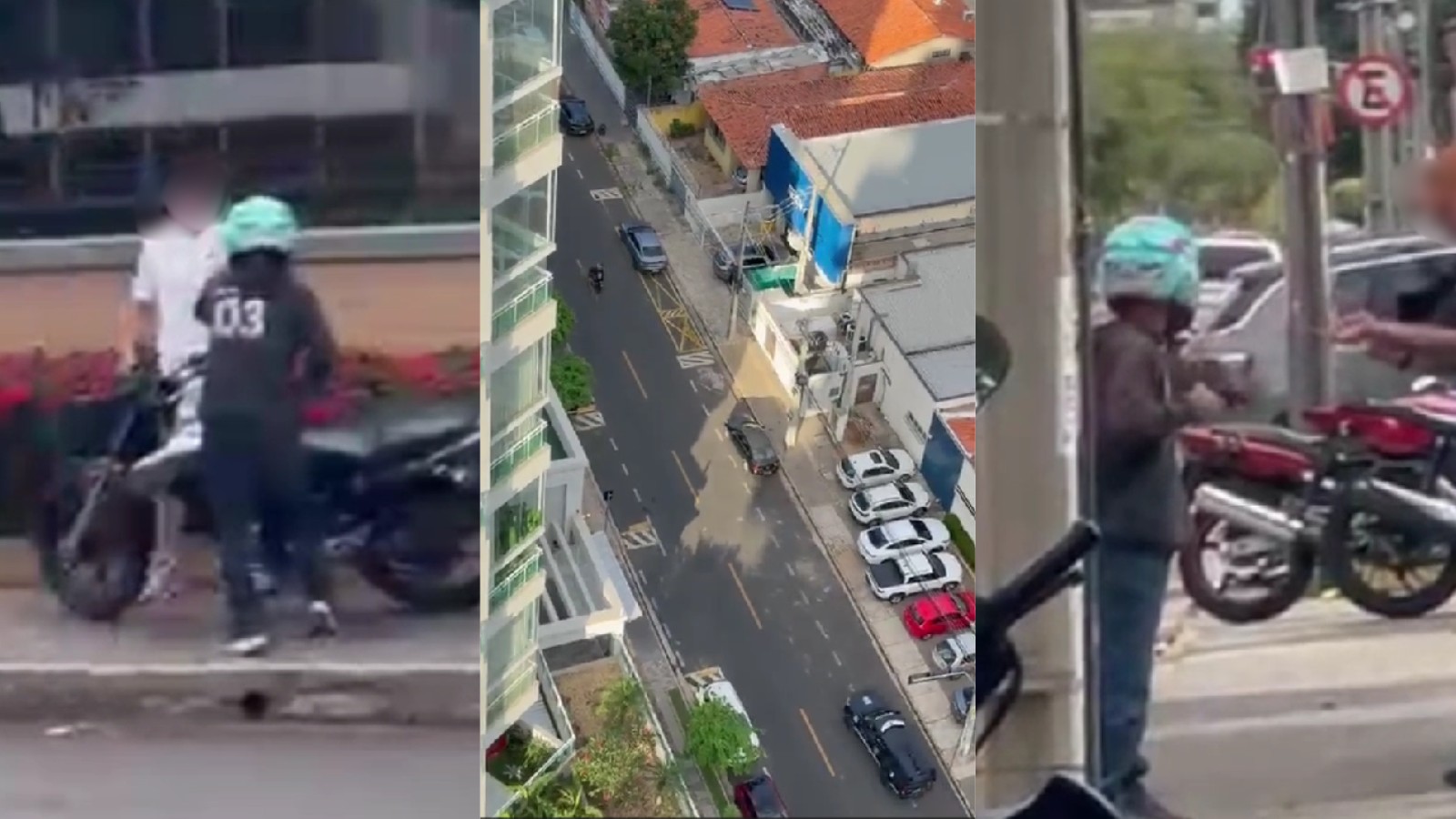 Vídeos mostram série de assaltos e perseguição policial na Zona Leste de Teresina