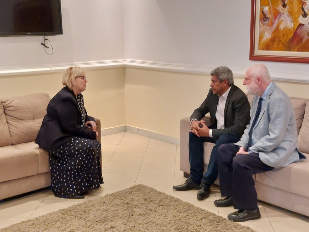 Governador da BA se reúne com a ministra Rosa Weber — Foto: Daniel Senna/GOVBA