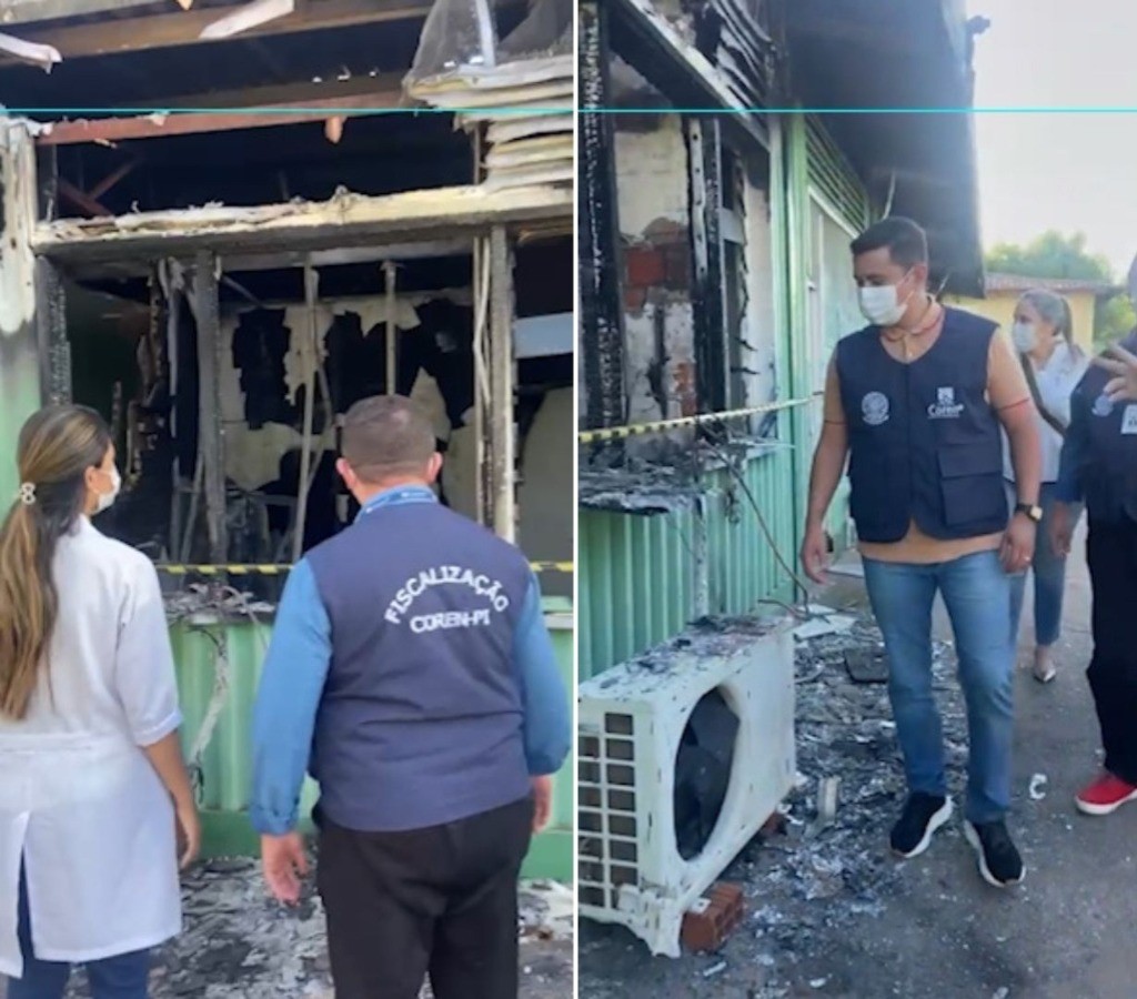 Enfermaria atingida por incêndio em Hospital de Picos, no PI, é interditada para reforma por 45 dias