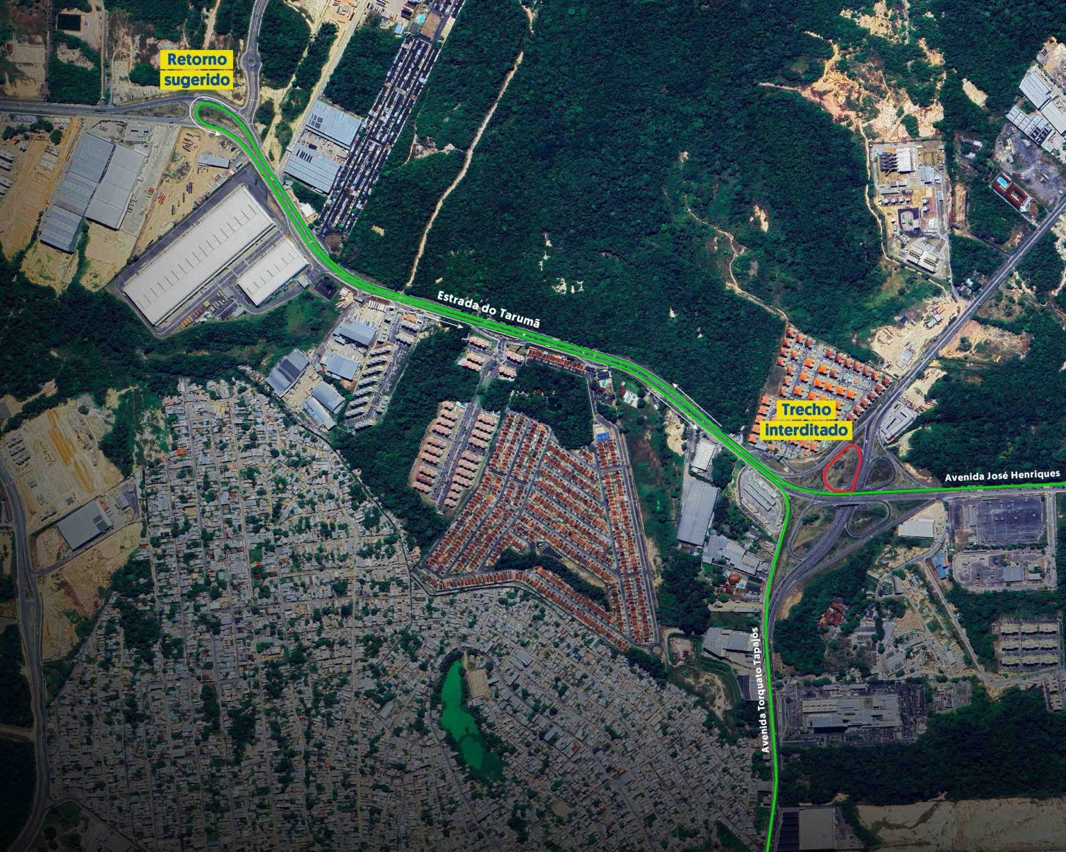 Obras no viaduto mudam trânsito no Rapidão Rodoanel neste fim de semana em Manaus; confira desvios