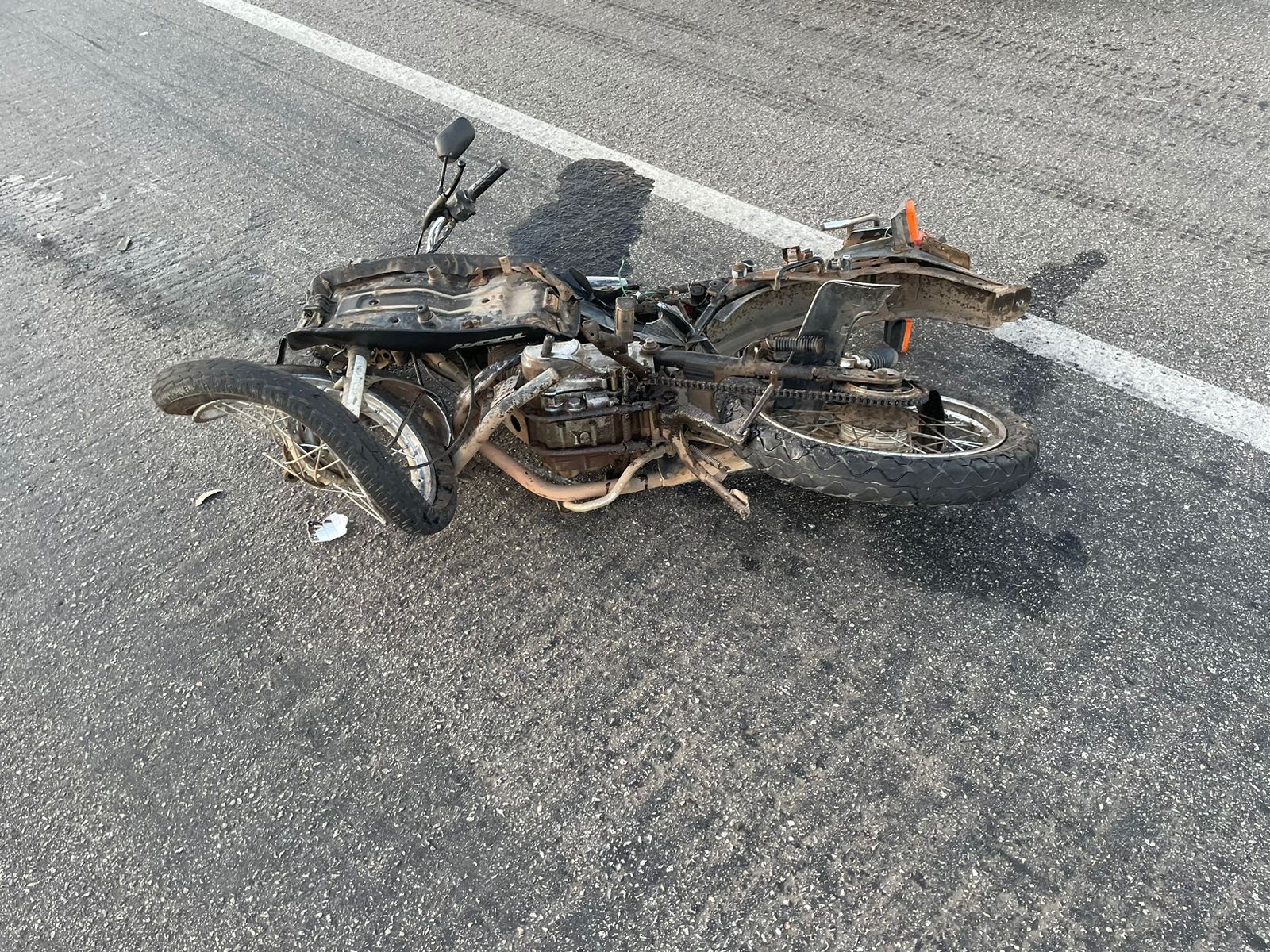 Idoso morre após colidir moto com carro na BR-304 no interior do RN