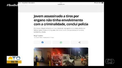 g1 Tocantins: inquérito conclui que jovem morreu por engano em conflito de facções
