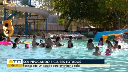 Palmenses procuram clubes com piscinas para ameninar o calor intenso