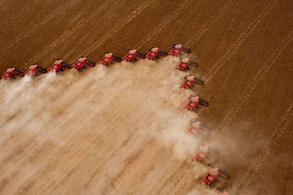 Produção de soja deve 0,2% menor na safra de 2018, segundo o IBGE — Foto: Sedec-MT/Divulgação