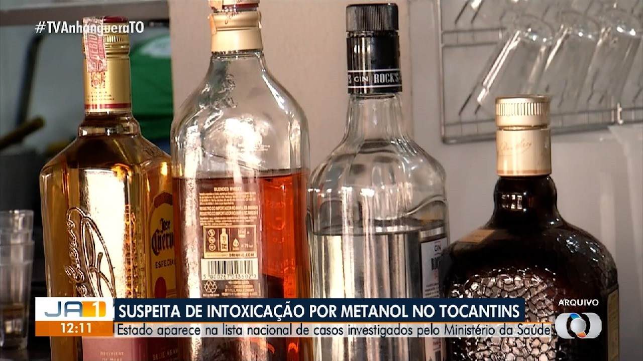 Tocantins registra primeiro caso suspeito de intoxicação por metanol após consumo de destilado