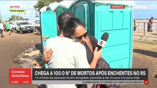 Repórter da Globonews abraça mulher que tenta resgatar filho autista - Programa: Conexão Globonews 
