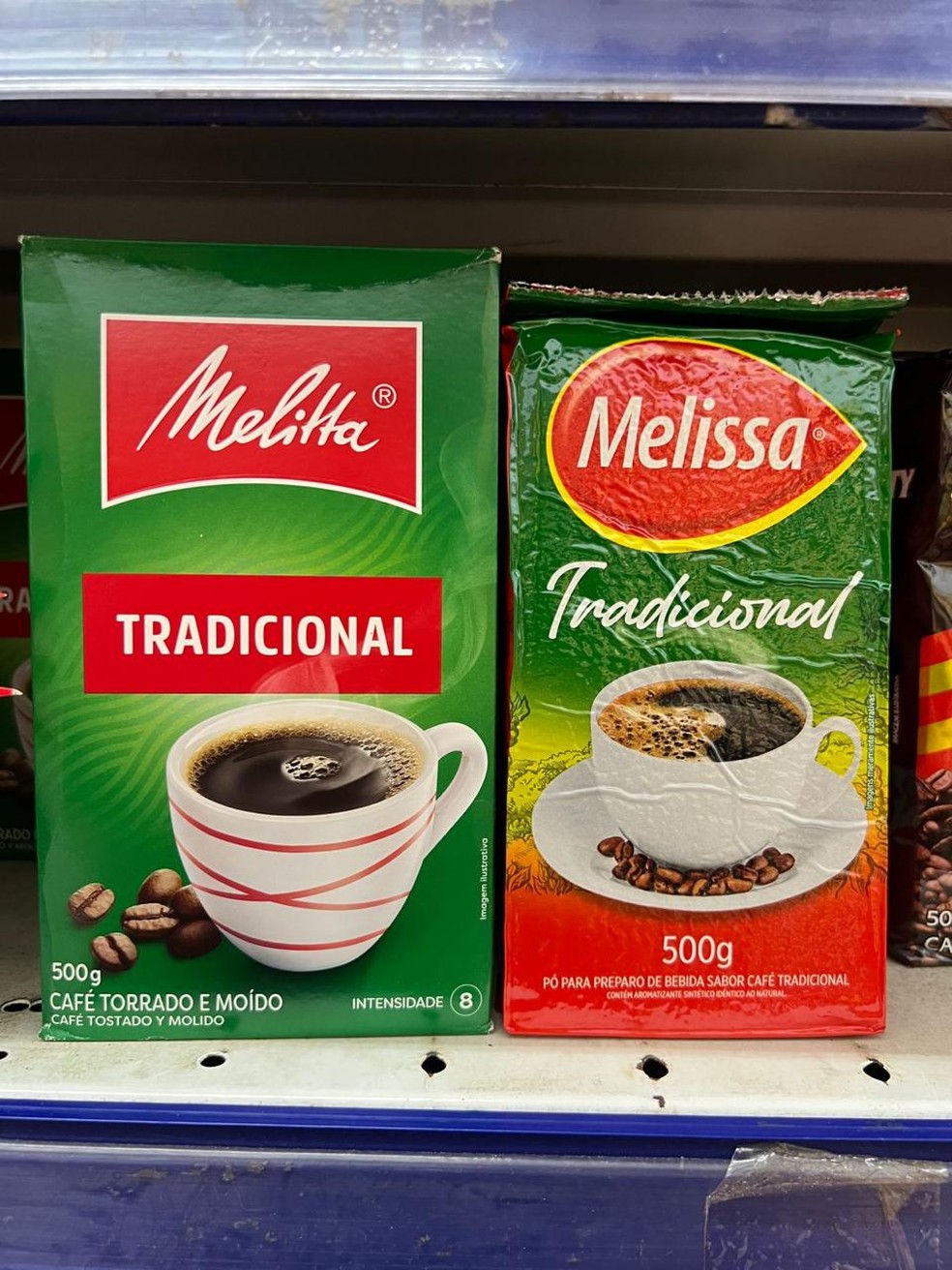 Pó sabor café que imita o café Melitta. Foto foi divulgada pela Associação Brasileira da Indústria do Café (Abic), que está denunciado os casos. — Foto: Divulgação / Abic