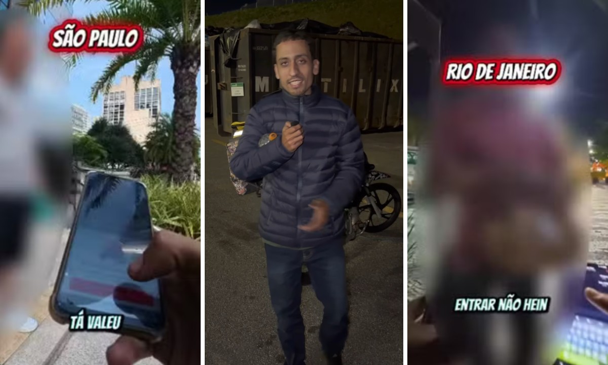 Entregador viraliza ao comparar tratamento que recebe de clientes no Rio e em SP e elogia paulistanos: ‘Já ficam na porta aguardando’