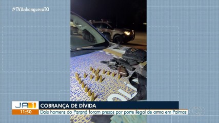Dois homens do Paraná são presos em Palmas por porte ilegal de armas