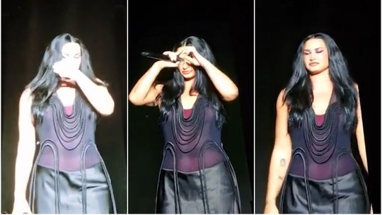 VÍDEO: Demi Lovato agradece a fãs brasileiros e chora durante show em SP