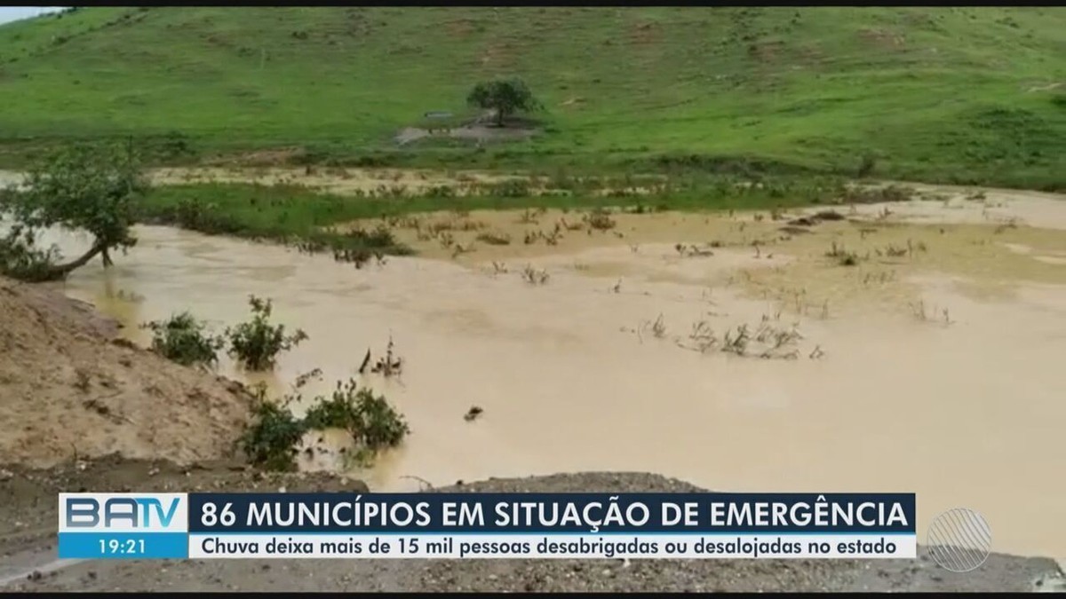 Bahia tem mais de 168 mil pessoas afetadas pelas chuvas; 14 mil estão ...