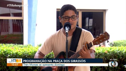 Thim Morais se apresenta na Praça dos Girassóis neste domingo (5)