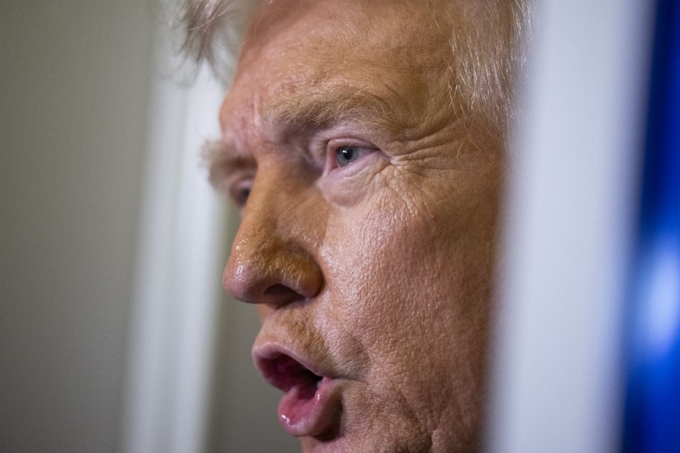 Trump em 9 de março de 2025 — Foto: ROBERTO SCHMIDT / AFP